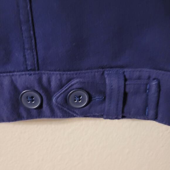 Norma Kamali Navy Blue Classic‎ Utility Dispatch Button Up Jacket Womens M - Picture 5 of 12